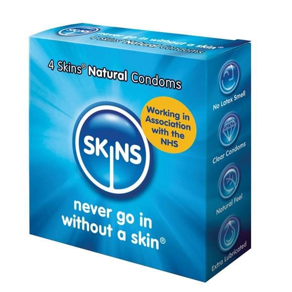 Skins Condoms UK Condoms Skins Natural 4 Pack