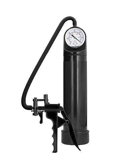 Penis Pump Enlarger With Advanced PSI Gauge Black Pumped Top Brand Free Lube - Spanksy