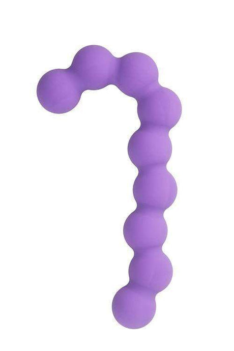 Spanksy Clearance Premium Silicone Anal Butt Beads in Pink Purple or Black Anal Lubricant[Candy Cane Anal Beads,Pink,No]