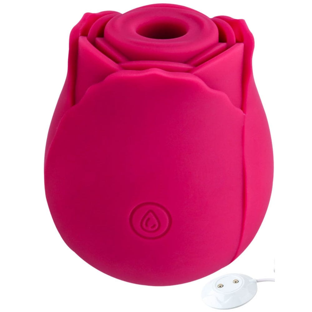 Rose Clit Suction Sucker Vibrator 10 Mode Sex Toy Red Waterproof Rechargeable - Spanksy