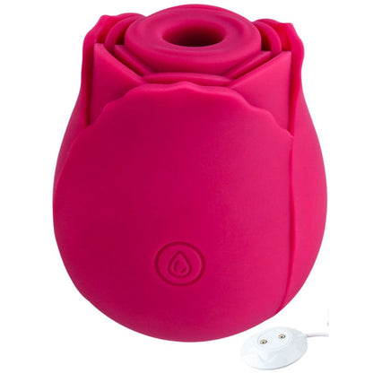 Rose Clit Suction Sucker Vibrator 10 Mode Sex Toy Red Waterproof Rechargeable - Spanksy