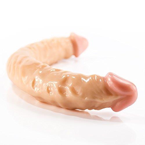 Spanksy 16" Double Ended Dildo in Nude - Spanksy