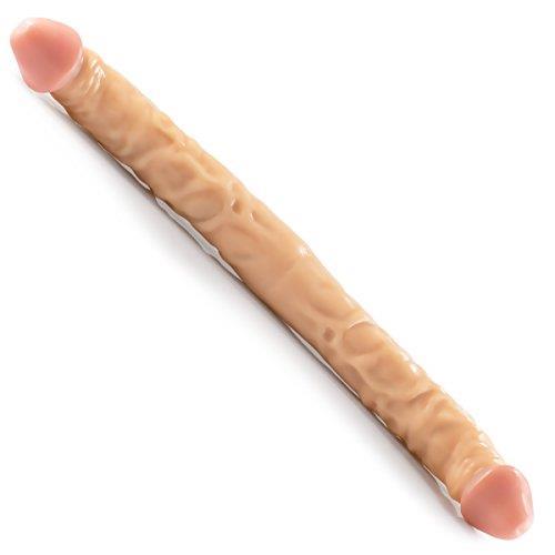 Spanksy 16" Double Ended Dildo in Nude - Spanksy