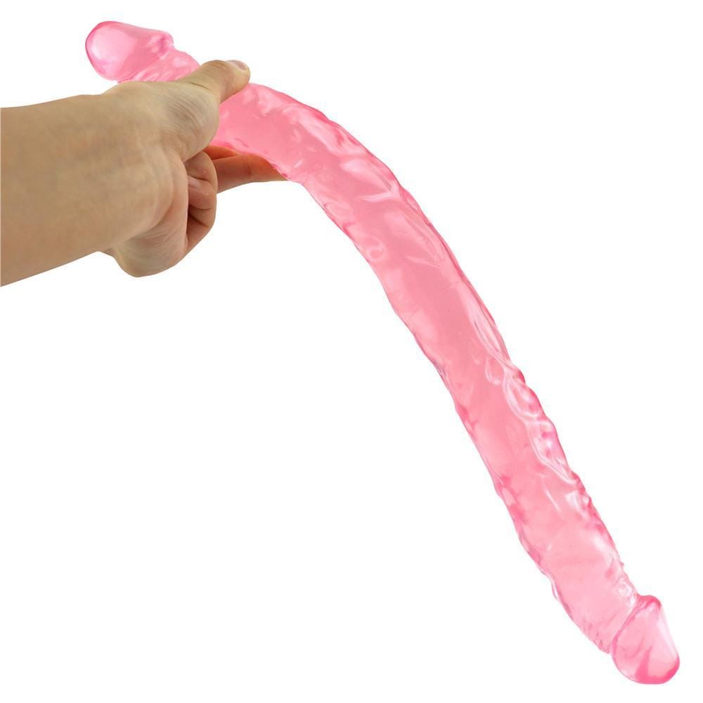 Spanksy 16" Double Ended Dildo in Pink - Spanksy