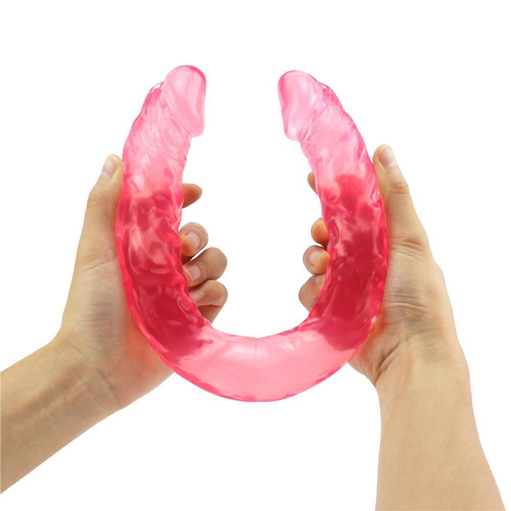 Spanksy 16" Double Ended Dildo in Pink - Spanksy