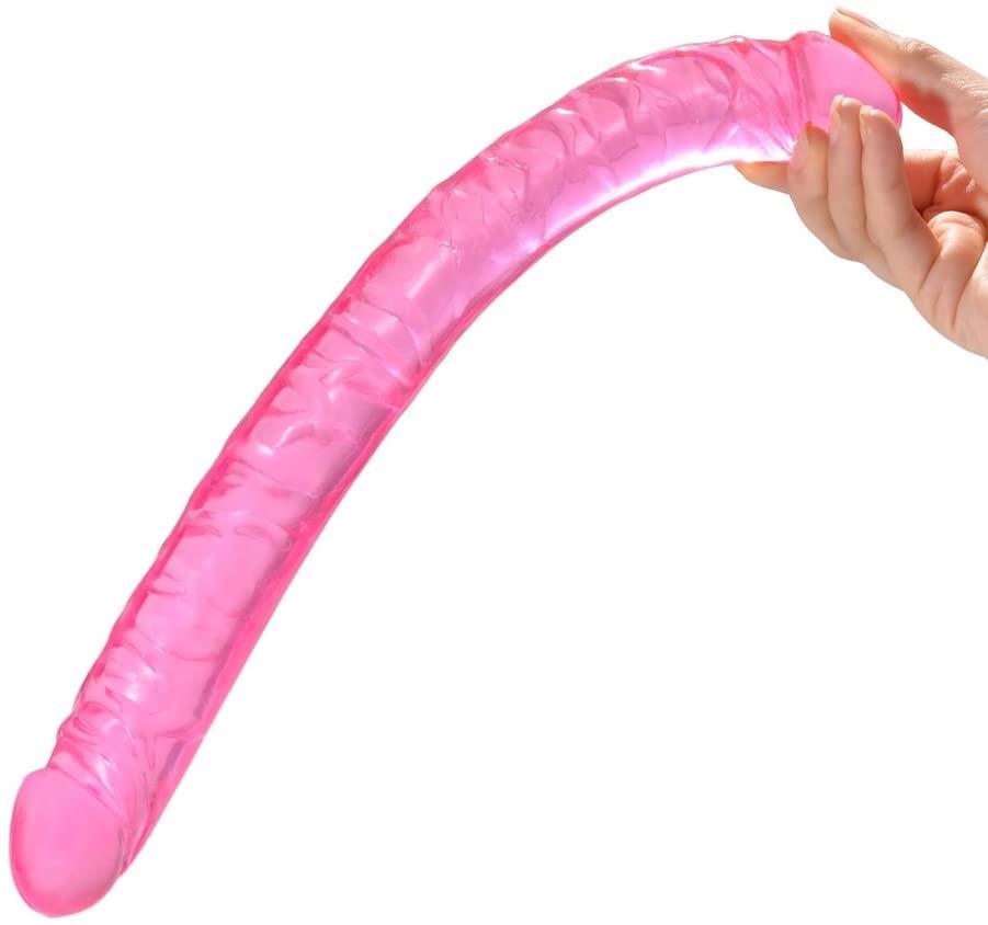 Spanksy 18" Double Ended Dildo in Pink - Spanksy