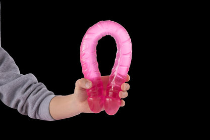 Spanksy 18" Double Ended Dildo in Pink - Spanksy