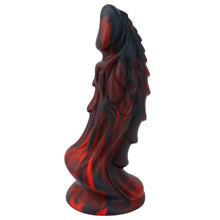 Load image into Gallery viewer, Spanksy Fantasy Dildos Dragon Dildo Sex Toy Fantasy Premium Silicone 7.5 Inches Anal Red &amp; Black
