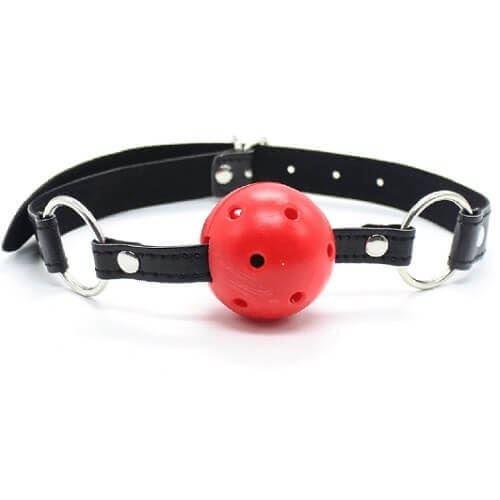 Spanksy Gags Bound to Please Erotic Breathable Ball Gag Red