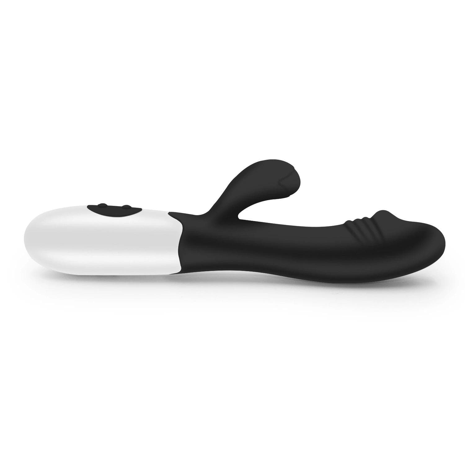 Spanksy Rabbit Vibrators Spanksy Black Silicone Rabbit Vibrator 30 Function Waterproof