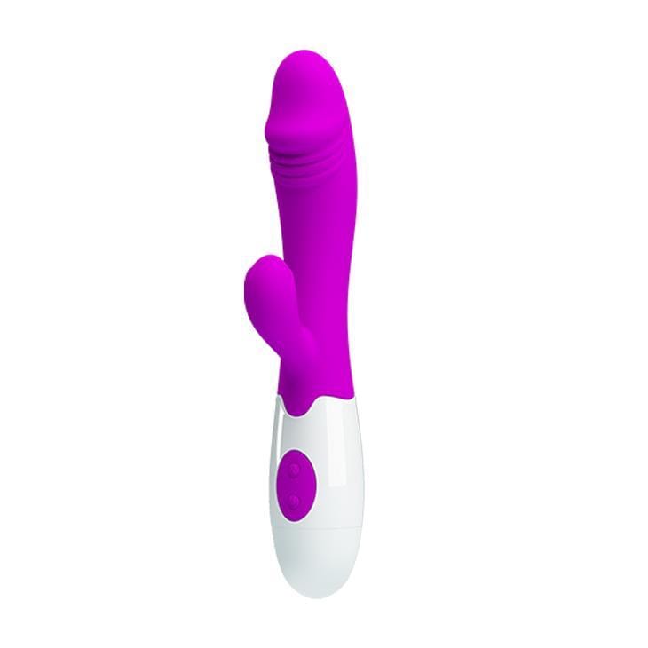 Spanksy Rabbit Vibrators Spanksy Purple Silicone Rabbit Vibrator 30 Function Waterproof