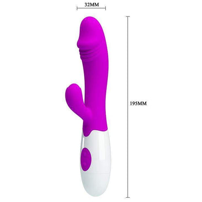 Spanksy Rabbit Vibrators Spanksy Purple Silicone Rabbit Vibrator 30 Function Waterproof