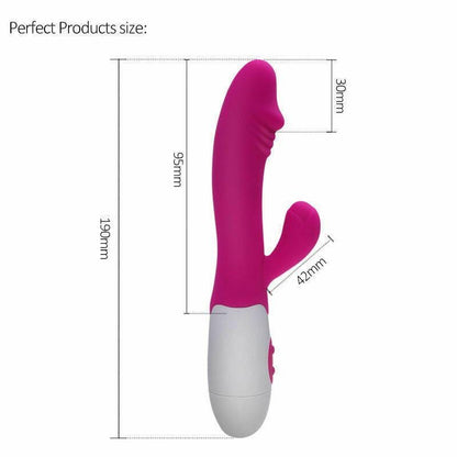 Spanksy Silicone Rabbit Vibrator 30 Function Waterproof - Spanksy