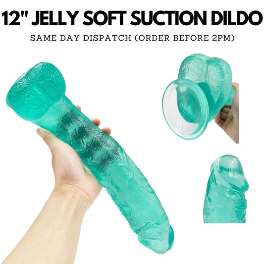 Spanksy Realistic Dildos Spanksy 12" Suction Base Dildo in Green