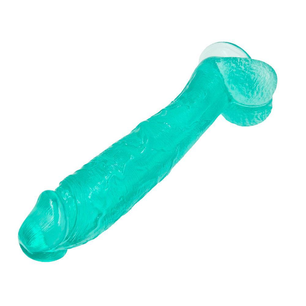 Spanksy 12" Suction Base Dildo in Green - Spanksy