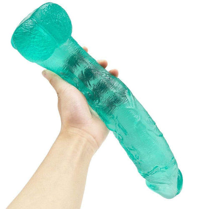 Spanksy 12" Suction Base Dildo in Green - Spanksy