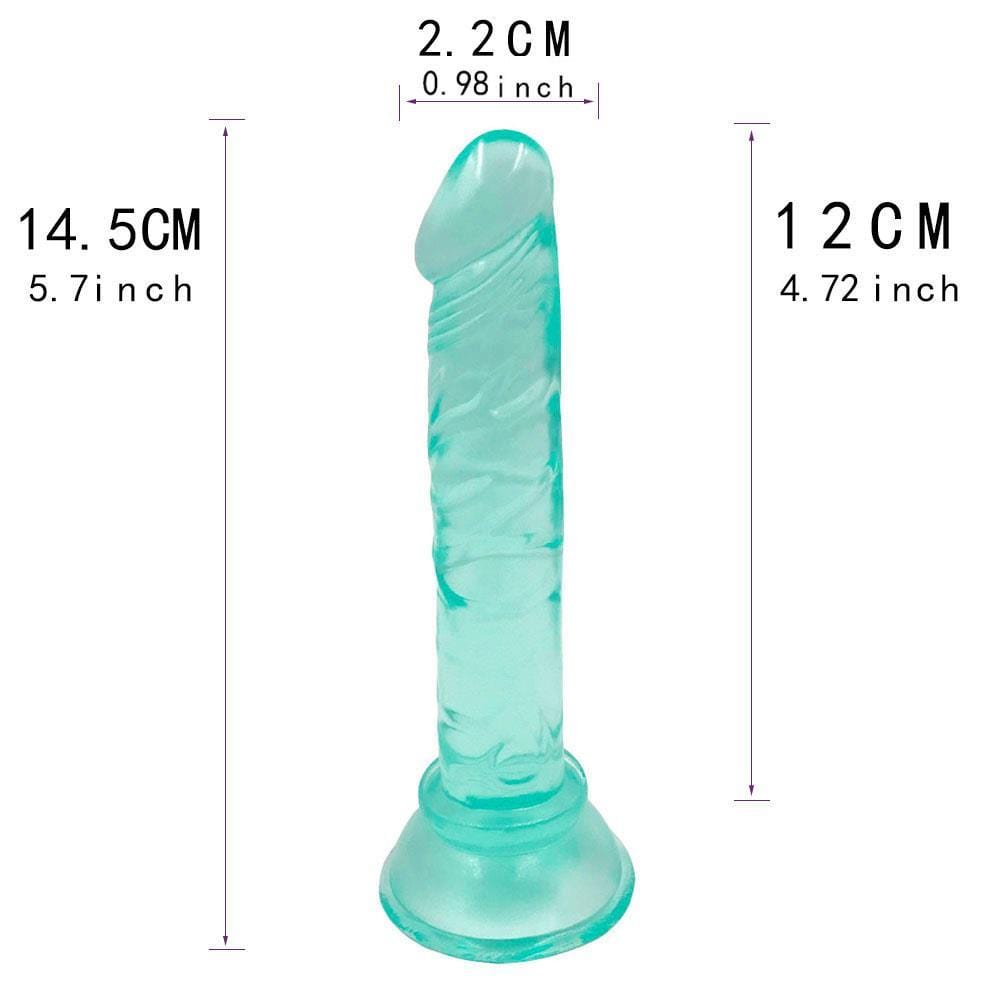 Spanksy 5" Beginners Suction Base Dildo Green - Spanksy