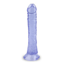 Load image into Gallery viewer, Spanksy Realistic Dildos Spanksy 8&quot; Slim Suction Base Dildo Blue

