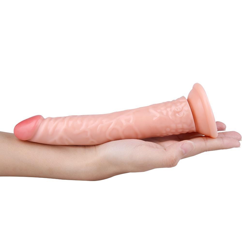 Spanksy 8" Slim Suction Base Dildo Flesh - Spanksy