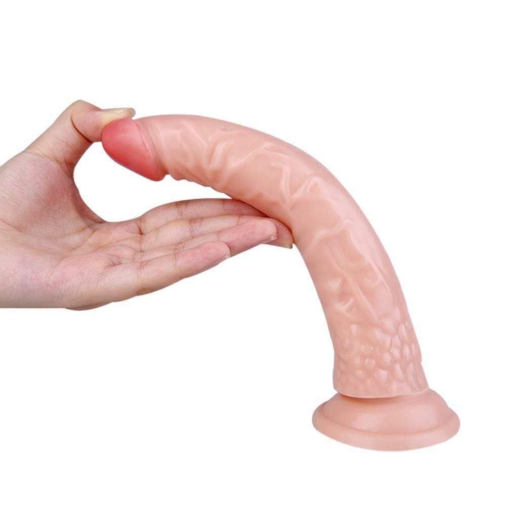 Spanksy 8" Slim Suction Base Dildo Flesh - Spanksy