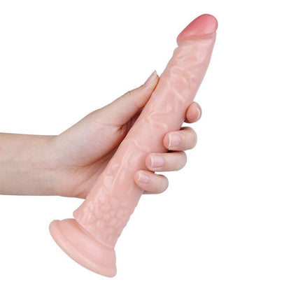 Spanksy 8" Slim Suction Base Dildo Flesh - Spanksy