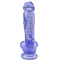 Load image into Gallery viewer, Spanksy Realistic Dildos Spanksy 9 Inches Suction Base Dildo Blue
