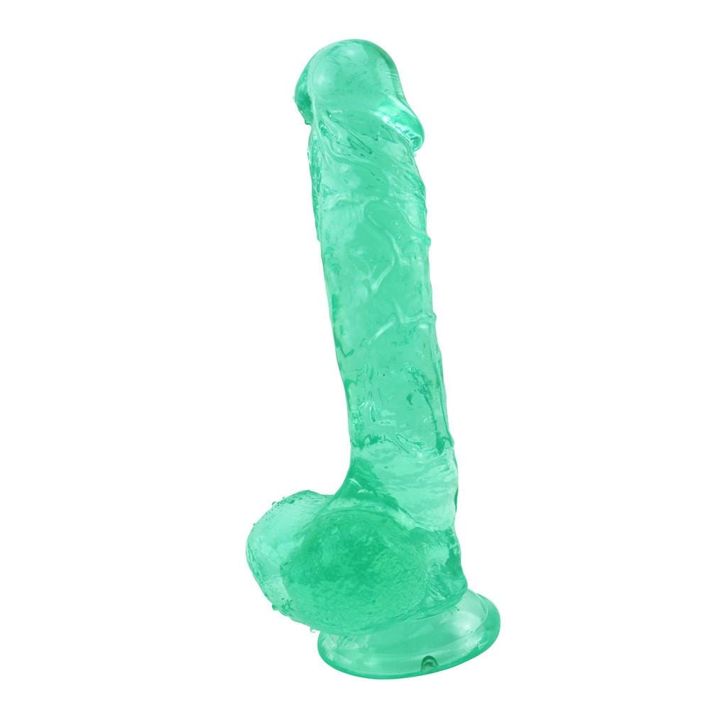 Spanksy Realistic Dildos Spanksy 9 Inches Suction Base Dildo Green