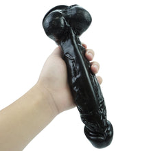 Load image into Gallery viewer, Spanksy Realistic Dildos Spanksy 9&quot; Suction Base Dildo Black
