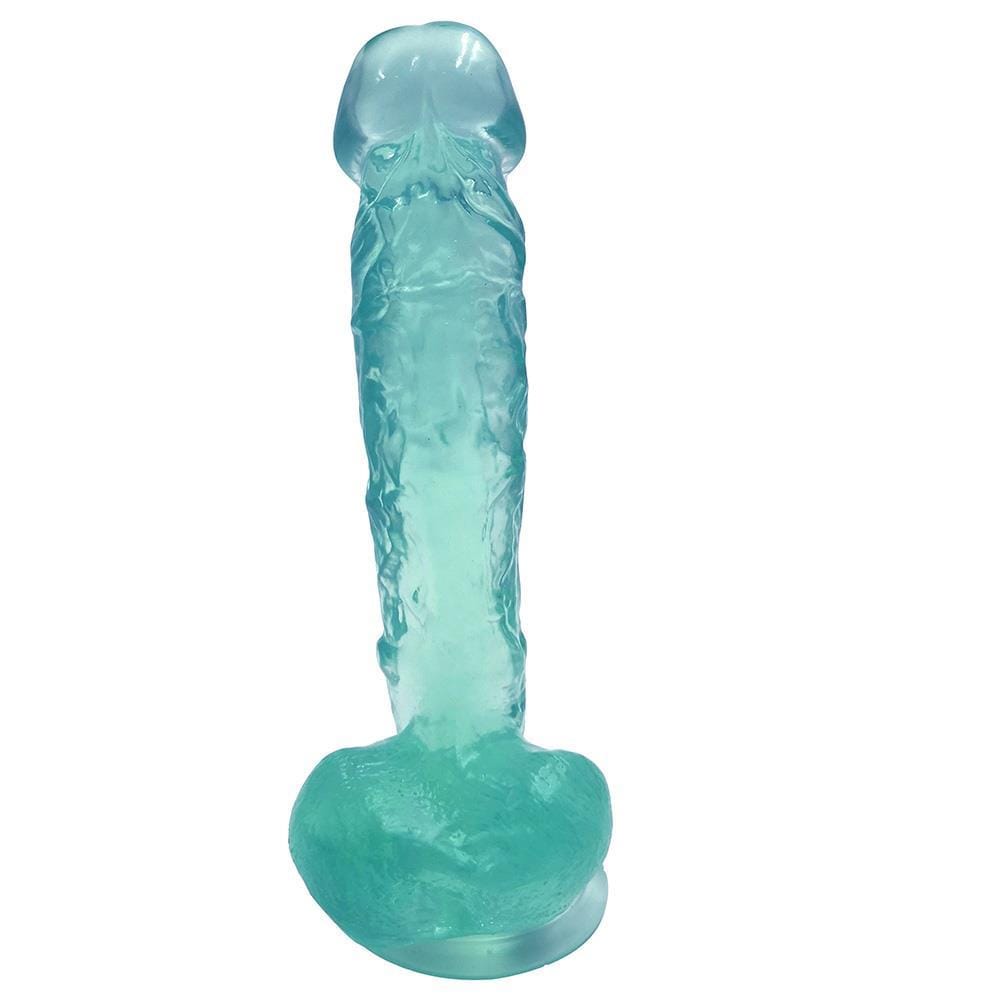 Spanksy 9" Suction Base Dildo in Green - Spanksy