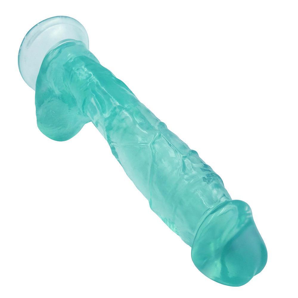 Spanksy 9" Suction Base Dildo in Green - Spanksy