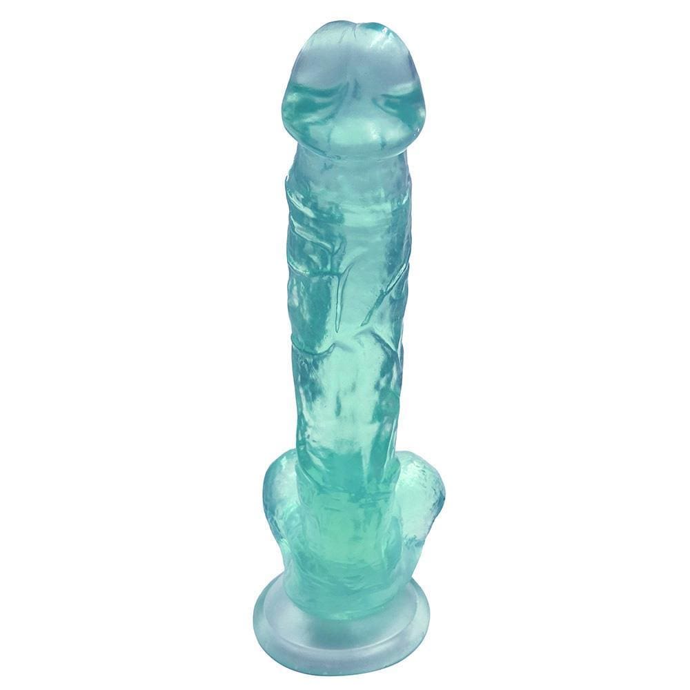 Spanksy 9" Suction Base Dildo in Green - Spanksy