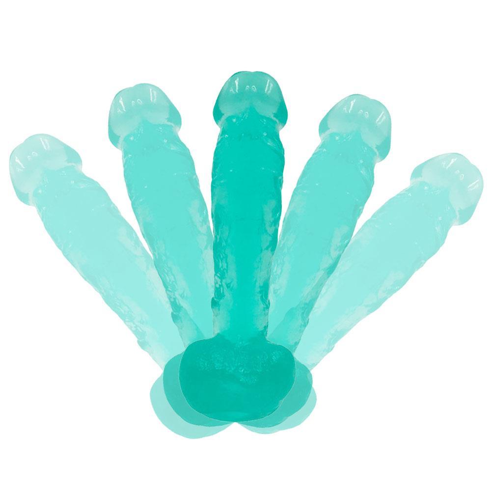 Spanksy 9" Suction Base Dildo in Green - Spanksy