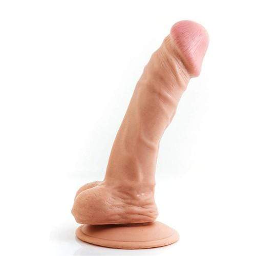 Spanksy Life Like Lover 7" Suction Cup Dildo in Nude - Spanksy