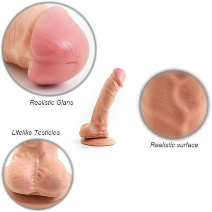 Spanksy Life Like Lover 7" Suction Cup Dildo in Nude - Spanksy