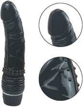 Load image into Gallery viewer, Spanksy Realistic Vibrators Spanksy 7.5&quot; Realistic Jelly Vibrator Black
