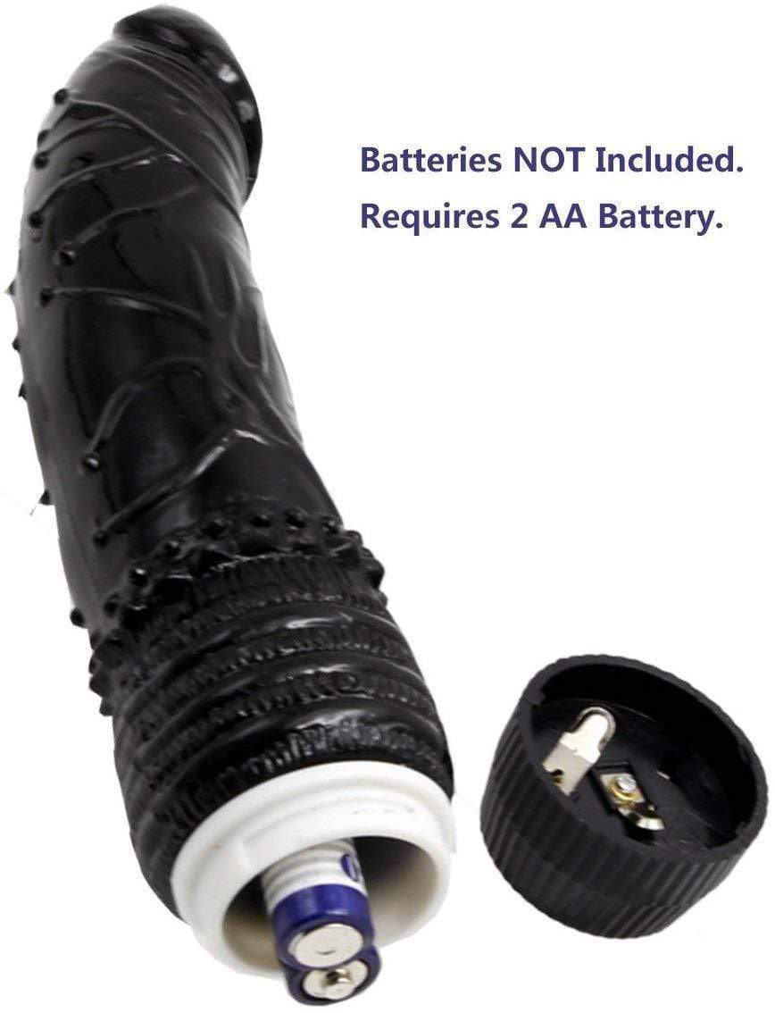 Spanksy 7.5" Realistic Jelly Vibrator Black - Spanksy