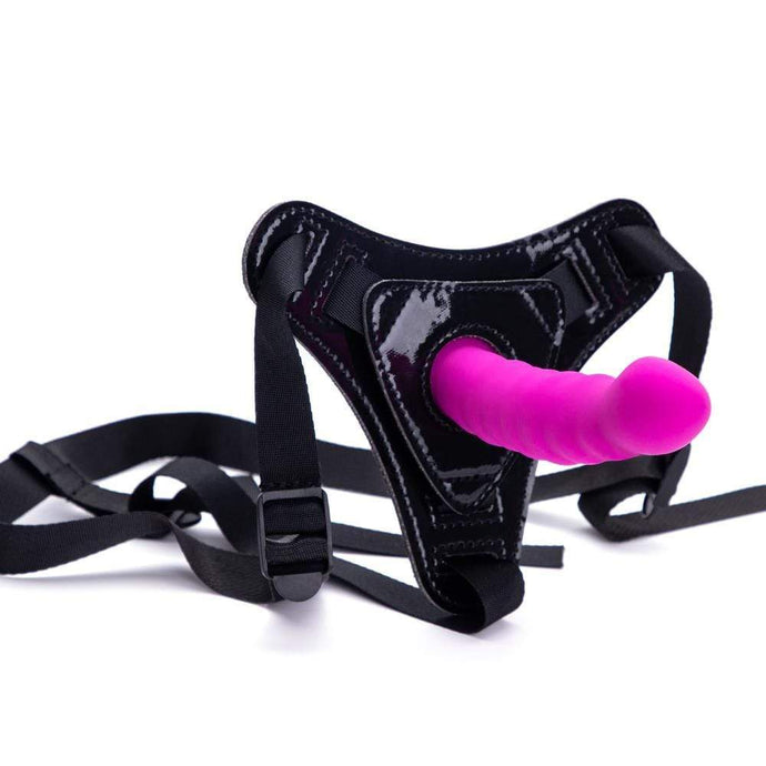 Spanksy Strap On Dildo & Harness Strap On Dildo Harness Set Sex Toys For Women Purple