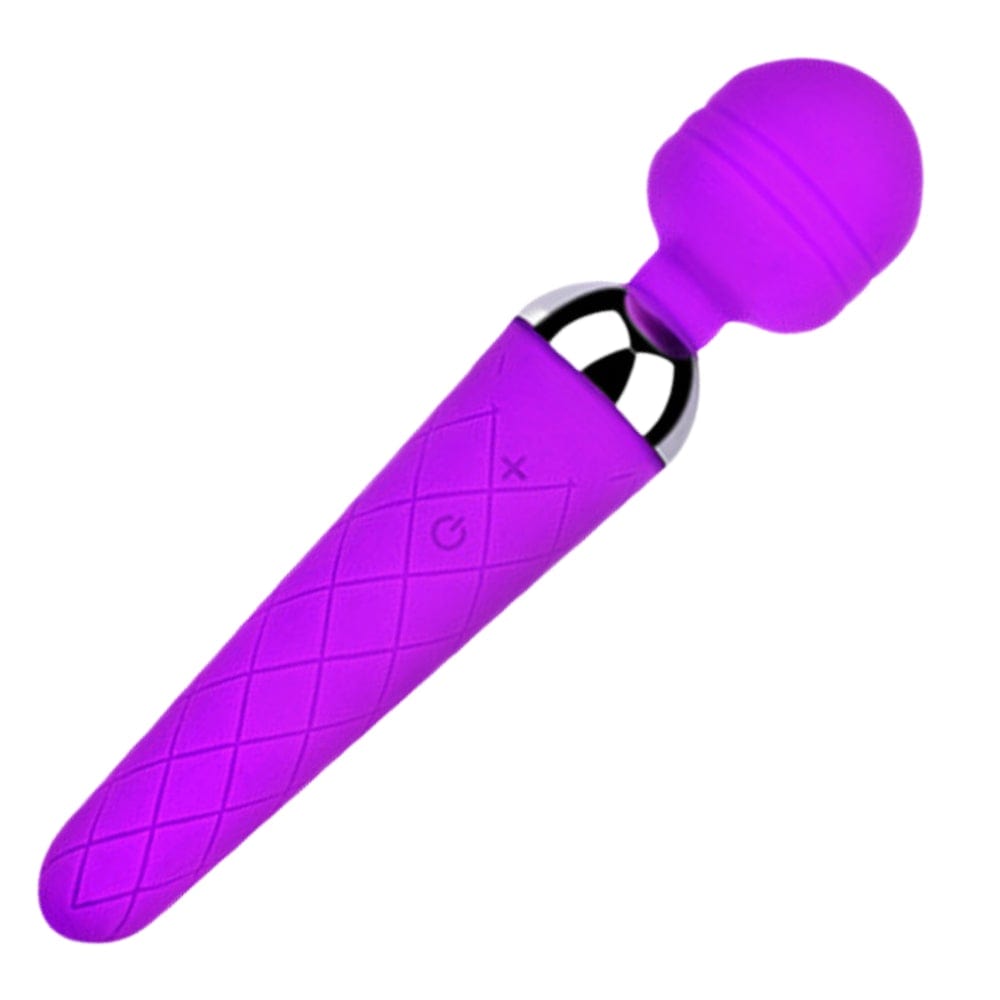 Vibrator Sex Toys for Women Rechargeable Wand 10 Frequency Purple - Spanksy
