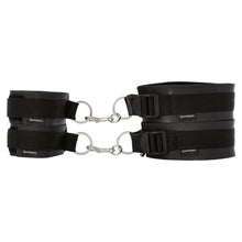 Load image into Gallery viewer, Sportsheets Restraints Sportsheets Thigh &amp; Wrist Cuffs Sexual Restraint Set For Bondage Play In Black
