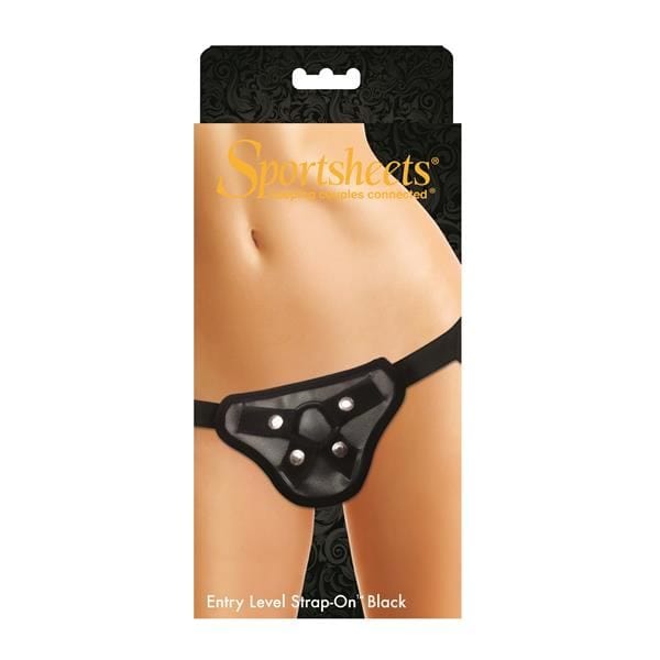 Sportsheets Strap On Entry Level Harness Black - Spanksy